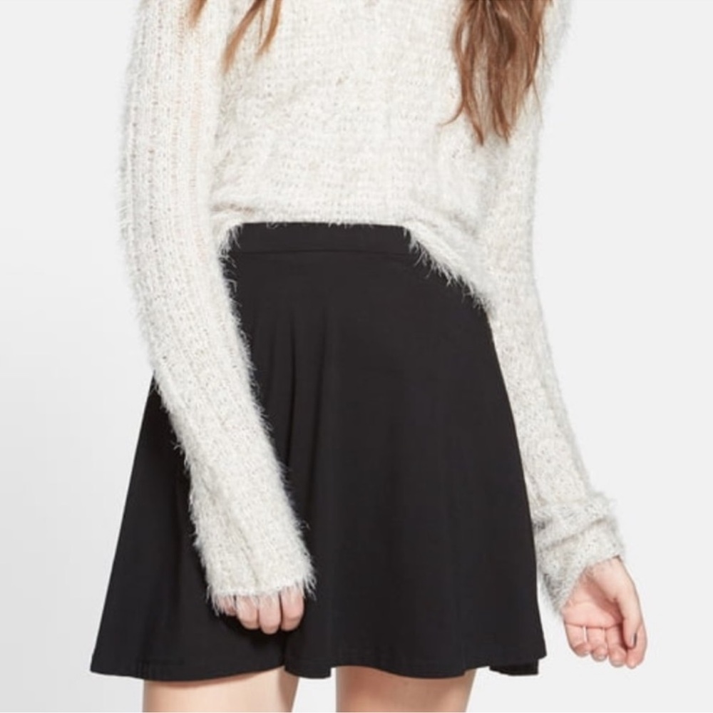 Lily White Black Skater Skirt